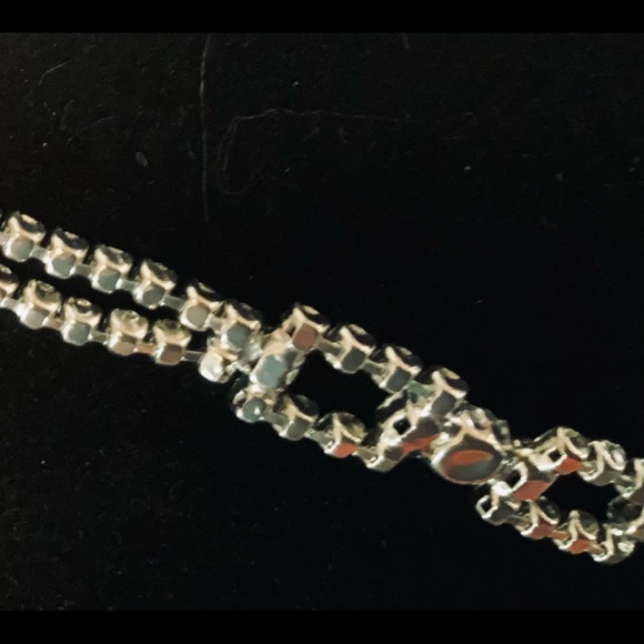 Carol Deb hallmarked rhinestone bracelet almost 7” long - Picture 3 of 3